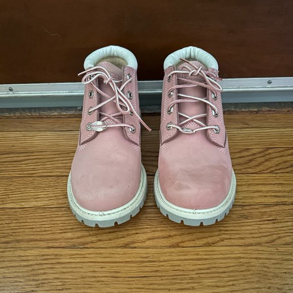 Pink Timberland Boots 7.5